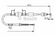 Трос стояночного тормоза правый BOSCH для Kia Ceed (2007>) Трос стояночного тормоза правый BOSCH для Kia Ceed (2007>)