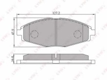 Колодки тормозные передние комплект Lynx для Daewoo Matiz Klya 98> 13" / Lanos, Nexia 8V Колодки тормозные передние комплект Lynx для Daewoo Matiz Klya 98> 13" / Lanos, Nexia 8V