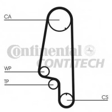 Ремень ГРМ ContiTech VW Polo 1.0 Ремень ГРМ ContiTech VW Polo 1.0