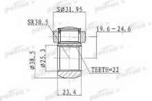 Трипоид Patron для Fiat Bravo 1.6 16V 95> 22x32 Трипоид Patron для Fiat Bravo 1.6 16V 95> 22x32