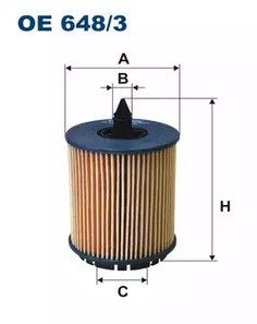 Фильтр масляный Filtron для Opel Vectra B / C,ZAFIRA / Saab 9-3 2.0-2.2 16V