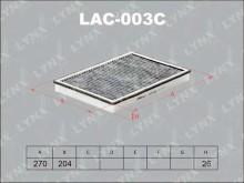 Фильтр салона Lynx для Chevrolet Captiva (C100) / (C140) / Opel Antara УГОЛЬНЫЙ Фильтр салона Lynx для Chevrolet Captiva (C100) / (C140) / Opel Antara УГОЛЬНЫЙ