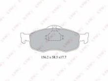 Колодки тормозные передние комплект Lynx для Ford Mondeo I / II / Scorpio 86-94 без датчика износа Колодки тормозные передние комплект Lynx для Ford Mondeo I / II / Scorpio 86-94 без датчика износа