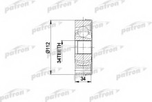 ШРУС внутренний передний Patron для Sharan 1995-2010 ШРУС внутренний передний Patron для Sharan 1995-2010