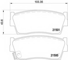 Колодки тормозные передние комплект Mintex для Suzuki Vitara / X-90 88> 1.6 TA / ET, 1.6i 16V 4x4 Колодки тормозные передние комплект Mintex для Suzuki Vitara / X-90 88> 1.6 TA / ET, 1.6i 16V 4x4