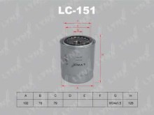 Фильтр масляный Lynx для Toyota Land Cruiser 80 90-98 4.2D Фильтр масляный Lynx для Toyota Land Cruiser 80 90-98 4.2D