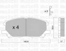 Колодки тормозные передние комплект Metelli для Lexus RX 300 03> Колодки тормозные передние комплект Metelli для Lexus RX 300 03>