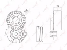 Натяжитель ремня Lynx для Nissan Almera (G15) (2013>) Натяжитель ремня Lynx для Nissan Almera (G15) (2013>)