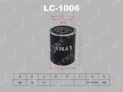 Фильтр масляный Lynx VW 1.9D / TDI