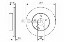Диск тормозной передний вентилируемый BOSCH для Mercedes Benz W204 2007> Диск тормозной передний вентилируемый BOSCH для Mercedes Benz W204 2007>