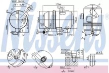 Осушитель системы кондиционирования Nissens для Scania R-Serie (2004>)