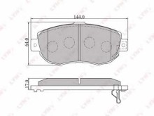 Колодки тормозные передние комплект Lynx для Lexus GS / 300 / 430 93> Колодки тормозные передние комплект Lynx для Lexus GS / 300 / 430 93>