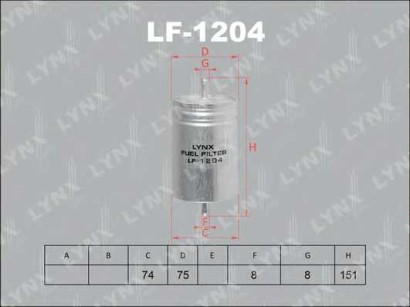 Фильтр топливный Lynx MB C208 / W124 / W140 / W202