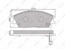 Колодки тормозные передние комплект Lynx для Hyundai Getz (2002>) / Honda Accord III Колодки тормозные передние комплект Lynx для Hyundai Getz (2002>) / Honda Accord III