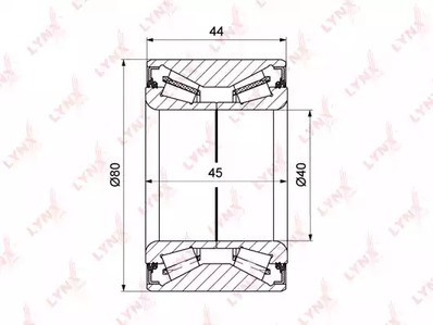 Подшипник задней ступицы Lynx для Toyota Land Cruiser (120) / Prado (2002>)