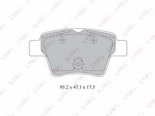 Колодки тормозные задние дисковые комплект Lynx для Citroen C4 2005> / Peugeot 207 / 307