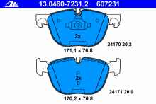 Колодки тормозные передние комплект ATE для BMW X5 E70 (2007>) / X6 E71 (2008>) Колодки тормозные передние комплект ATE для BMW X5 E70 (2007>) / X6 E71 (2008>)