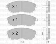 Колодки тормозные передние комплект Metelli для Nissan Teana L33 (2013>) Колодки тормозные передние комплект Metelli для Nissan Teana L33 (2013>)