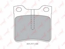 Колодки тормозные задние дисковые комплект Lynx для Peugeot 406 / 605 / 607 / Vito с датчиком износа Колодки тормозные задние дисковые комплект Lynx для Peugeot 406 / 605 / 607 / Vito с датчиком износа