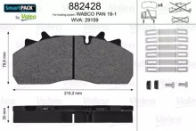 Колодки тормозные передние комплект Valeo для DAF LF / SAF 211х93х30, Wabco PAN 19-1 Колодки тормозные передние комплект Valeo для DAF LF / SAF 211х93х30, Wabco PAN 19-1