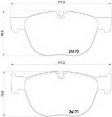 Колодки тормозные передние комплект Textar для BMW X5 E70 (2007>) / X6 E71 (2008>) Колодки тормозные передние комплект Textar для BMW X5 E70 (2007>) / X6 E71 (2008>)