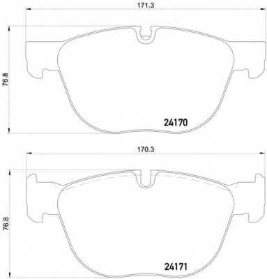 Колодки тормозные передние комплект Textar для BMW X5 E70 (2007>) / X6 E71 (2008>)