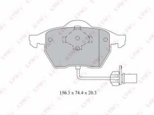 Колодки тормозные передние комплект Lynx для Ford Galaxy (1995-2006) / Seat Alhambra (1996-2001) / С ДАТЧИКОМ Колодки тормозные передние комплект Lynx для Ford Galaxy (1995-2006) / Seat Alhambra (1996-2001) / С ДАТЧИКОМ