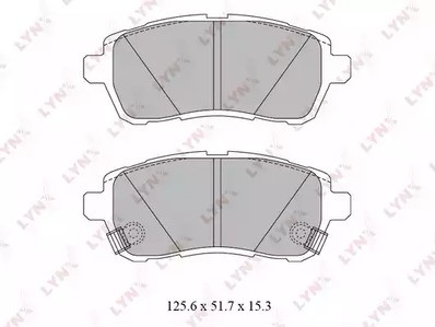 Колодки тормозные передние комплект Lynx для Ford Fiesta (2008>) / Mazda 2 (DE) (2007>)