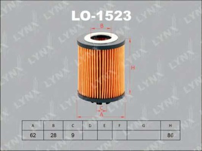 Фильтр масляный Lynx для Opel Astra G / Corsa B / C 1.0 / 1.2 16V