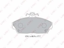Колодки тормозные передние комплект Lynx для Honda Civic (EJ, EK седан+3HB) (1995-2001) 1.6 Колодки тормозные передние комплект Lynx для Honda Civic (EJ, EK седан+3HB) (1995-2001) 1.6