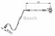 Шланг тормозной задний правый BOSCH для VW Polo (2001-2009) Шланг тормозной задний правый BOSCH для VW Polo (2001-2009)