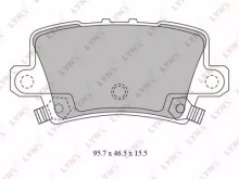 Колодки тормозные задние дисковые комплект Lynx для Civic 5D (2006>)CIVIC 5D (2012>)