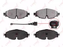 Колодки тормозные передние комплект Lynx для VW Golf VII (2012>) / Audi A3 [8V] (2013>) TRW GDB2143 без датчика износа