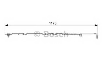 Датчик износа колодок BOSCH для Land Rover Discovery III 2004> передний