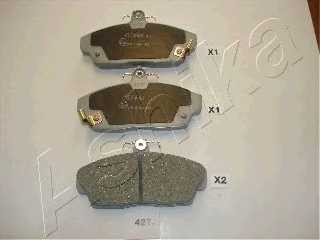 Колодки тормозные передние комплект Ashika для Honda Civic (EJ, EK седан+3HB) (1995-2001) 1.6