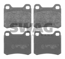 Колодки тормозные задние дисковые комплект SWAG MB W201 / 202 / 124