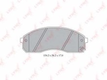 Колодки тормозные передние комплект Lynx для Kia Carnival (1999-2005) Колодки тормозные передние комплект Lynx для Kia Carnival (1999-2005)