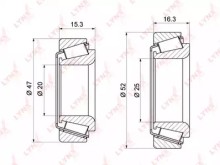 Подшипник ступицы (комплект) Lynx для Daewoo Matiz