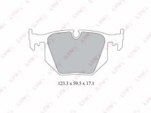 Колодки тормозные задние дисковые комплект Lynx для BMW X3 E83 (2004>) / Range Rover III (LM) (2002>)