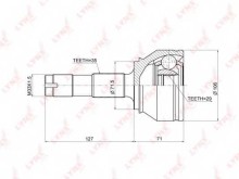 ШРУС наружный передний Lynx для Fiat Ducato (2006>) 35x29 ШРУС наружный передний Lynx для Fiat Ducato (2006>) 35x29