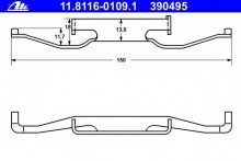 Пружина переднего суппорта ATE для BMW E36 91-98 / Z3 03 / 96> Пружина переднего суппорта ATE для BMW E36 91-98 / Z3 03 / 96>