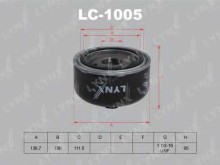 Фильтр масляный Lynx VW LT II 96> 2.8 TDI / 136x100x82 Фильтр масляный Lynx VW LT II 96> 2.8 TDI / 136x100x82