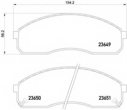 Колодки тормозные передние комплект Mintex для Kia Carnival (1999-2005)