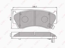 Колодки тормозные передние комплект Lynx для Nissan Almera N15 95> / Suzuki Baleno 1.4GX / LX / 1.6SLX / 2.0D