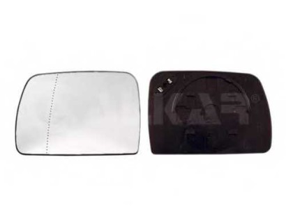 Стекло зеркала электрического правого Alkar для BMW X5 E53 (2000-2007) голубое, асферическое с обогревом