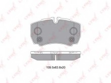 Колодки тормозные задние дисковые комплект Lynx для Ford Europa Transit (2006>)