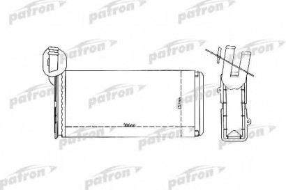 Радиатор отопителя Patron VW Transporter без кондиционера