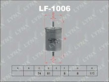 Фильтр топливный Lynx для Audi A3 , VW Golf IV Фильтр топливный Lynx для Audi A3 , VW Golf IV