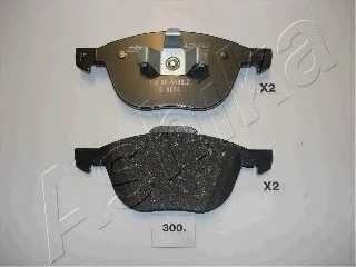 Колодки тормозные передние комплект Ashika для Ford Focus II / III, Mazda 3, Volvo S40