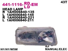 Фара левая Depo для VW Passat B4 94-96 с корректором Фара левая Depo для VW Passat B4 94-96 с корректором
